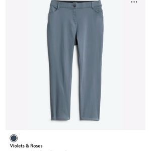 Women’s 20W Violets and Roses Mid rise skinny dress pants.